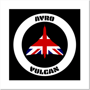 Avro Vulcan Bomber and Union Jack Posters and Art